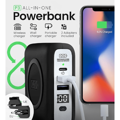 InfinaCore Wireless Power Bank