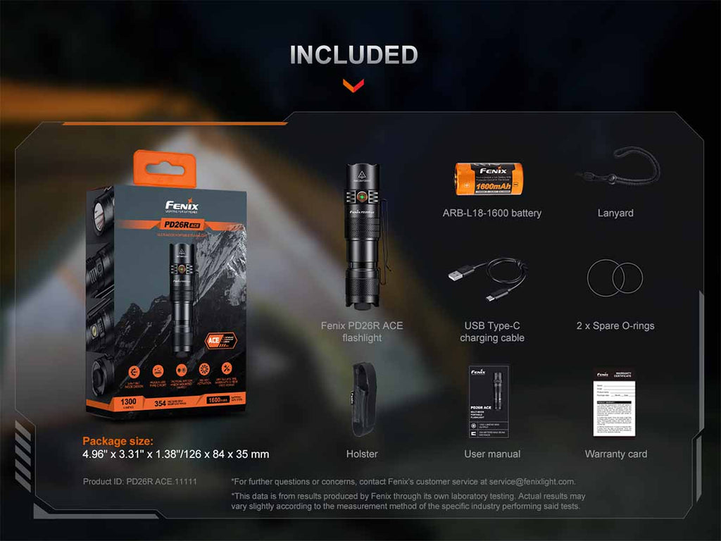 Fenix USB-C Rechargeable EDC Flashlight