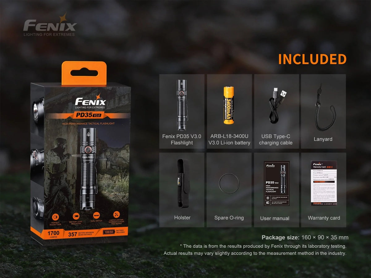 Fenix Rechargeable LED Flashlight Kit