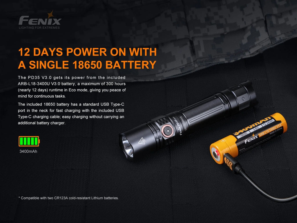 Fenix Rechargeable LED Flashlight Kit