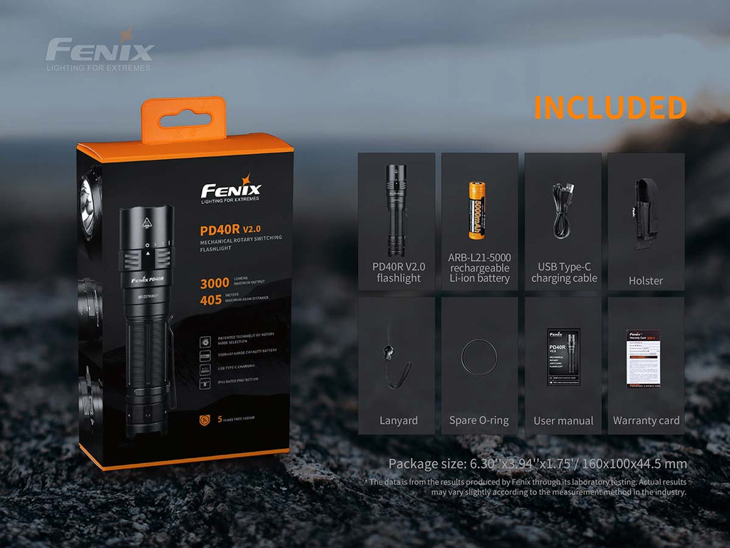 Fenix USB-C Rechargeable Flashlight