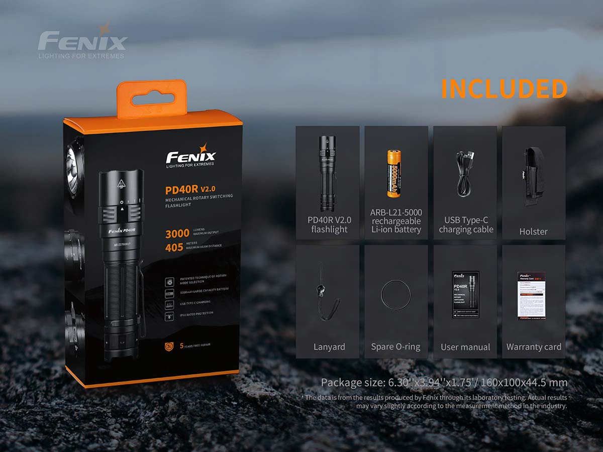 Fenix USB-C Rechargeable Flashlight