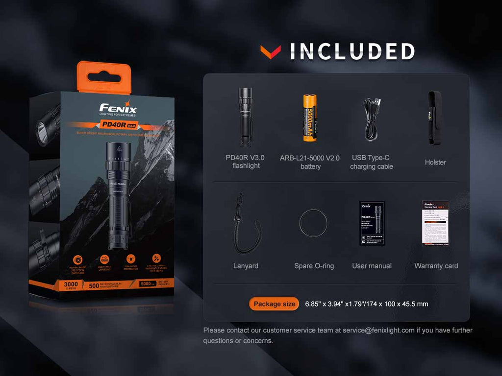 Fenix Rechargeable Handheld Flashlight