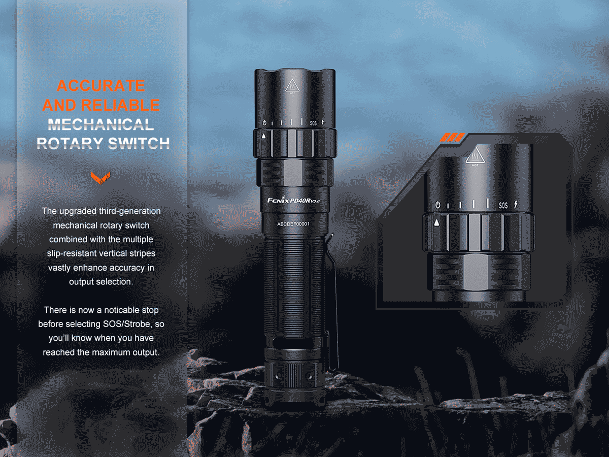 Fenix Rechargeable Handheld Flashlight
