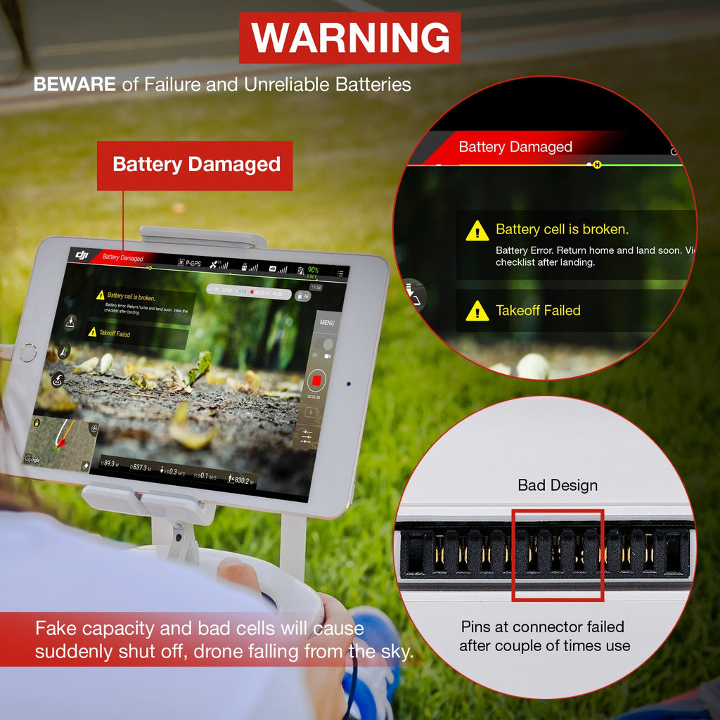ExpertPower Direct Replacement Drone Battery