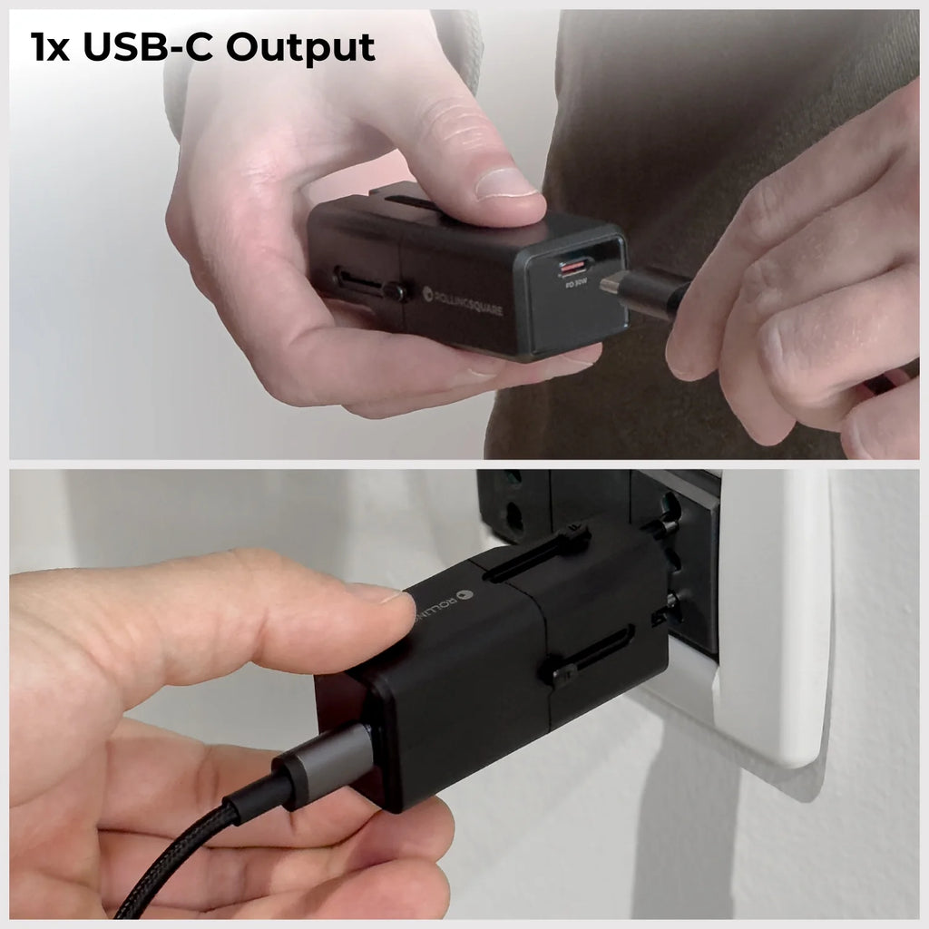 Rolling Square Travel USB Charger