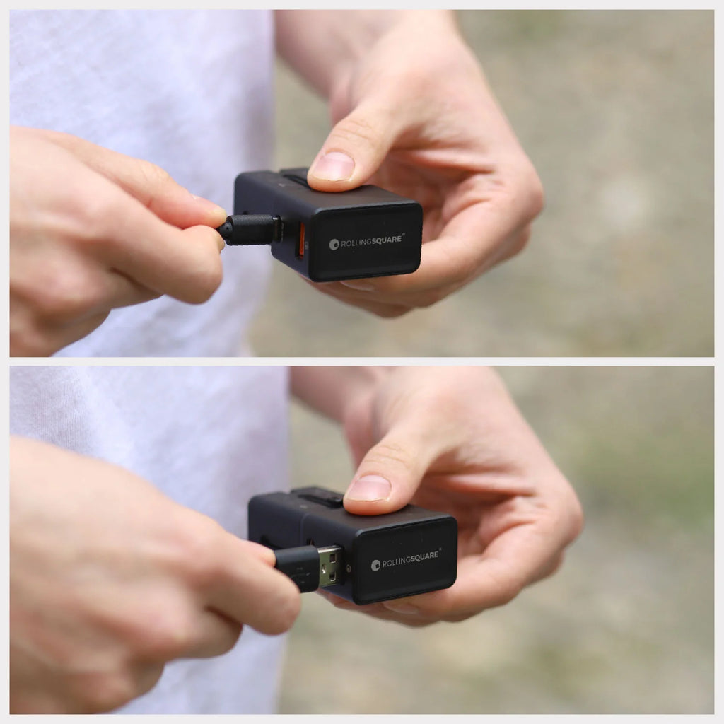 Rolling Square Travel USB Charger