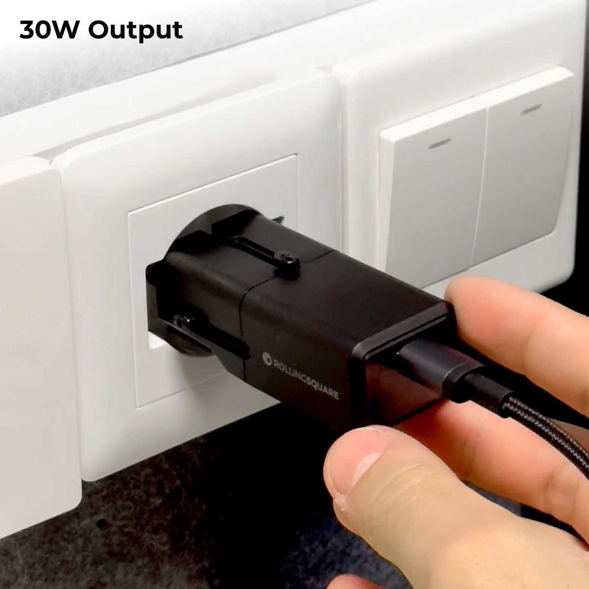 Rolling Square Travel USB Charger