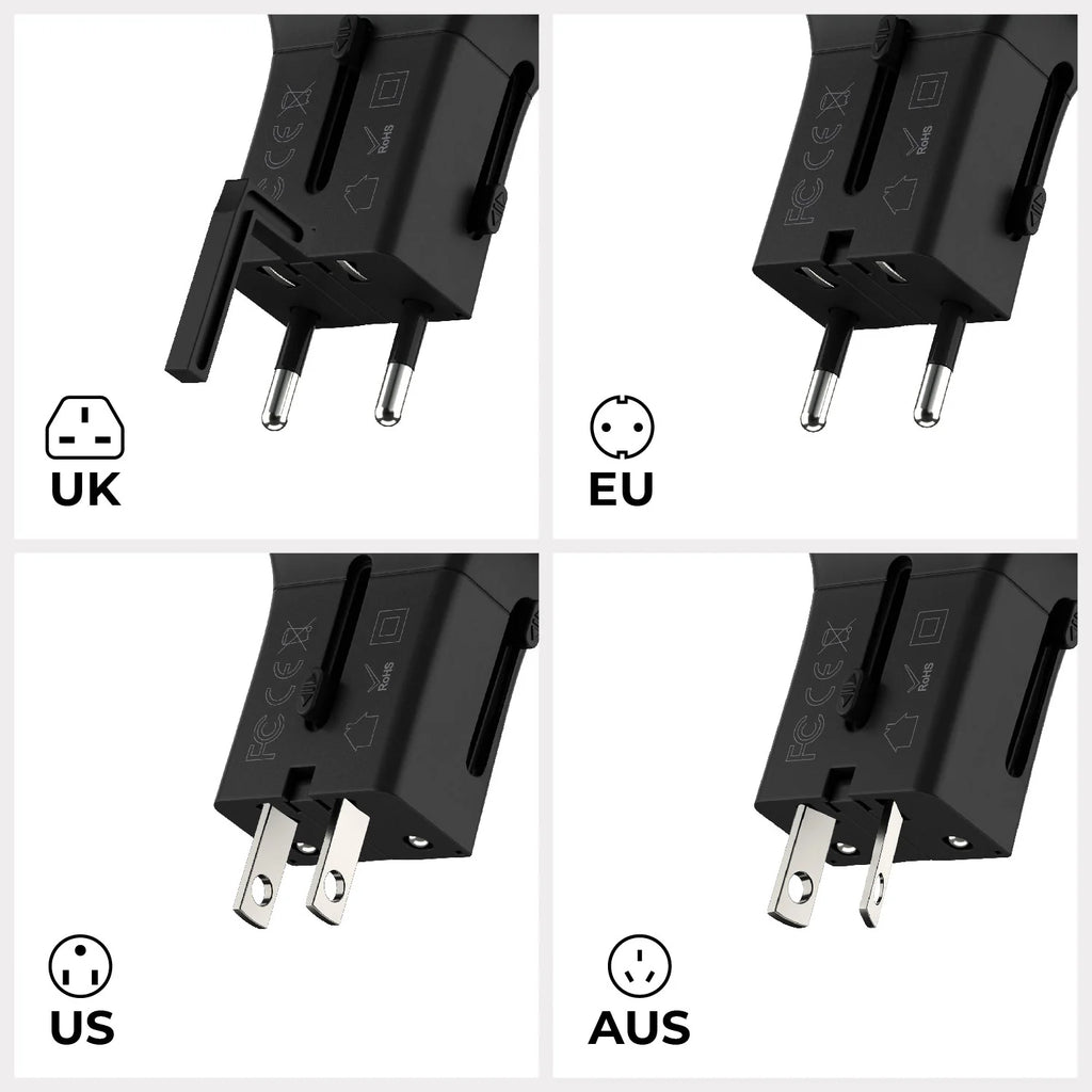 Rolling Square Travel USB Charger
