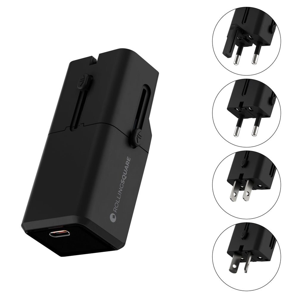 Rolling Square Travel USB Charger