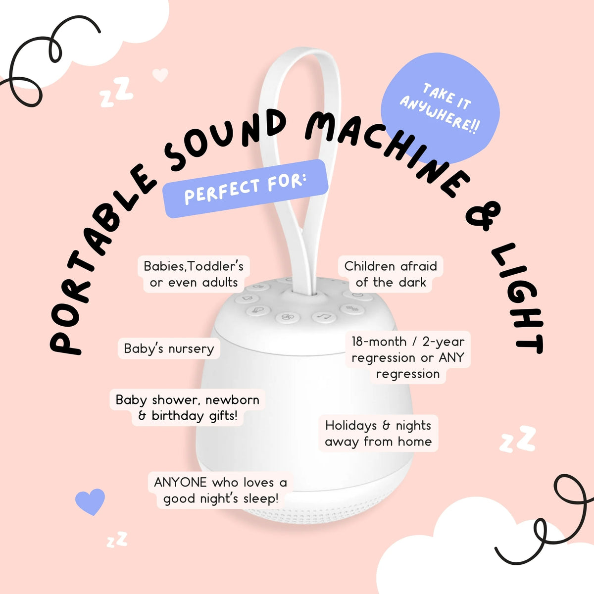 The Midwife Mumma Portable Sound Machine and Night Light