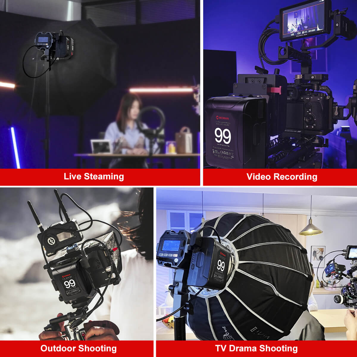 Moman V-Mount Camera Battery
