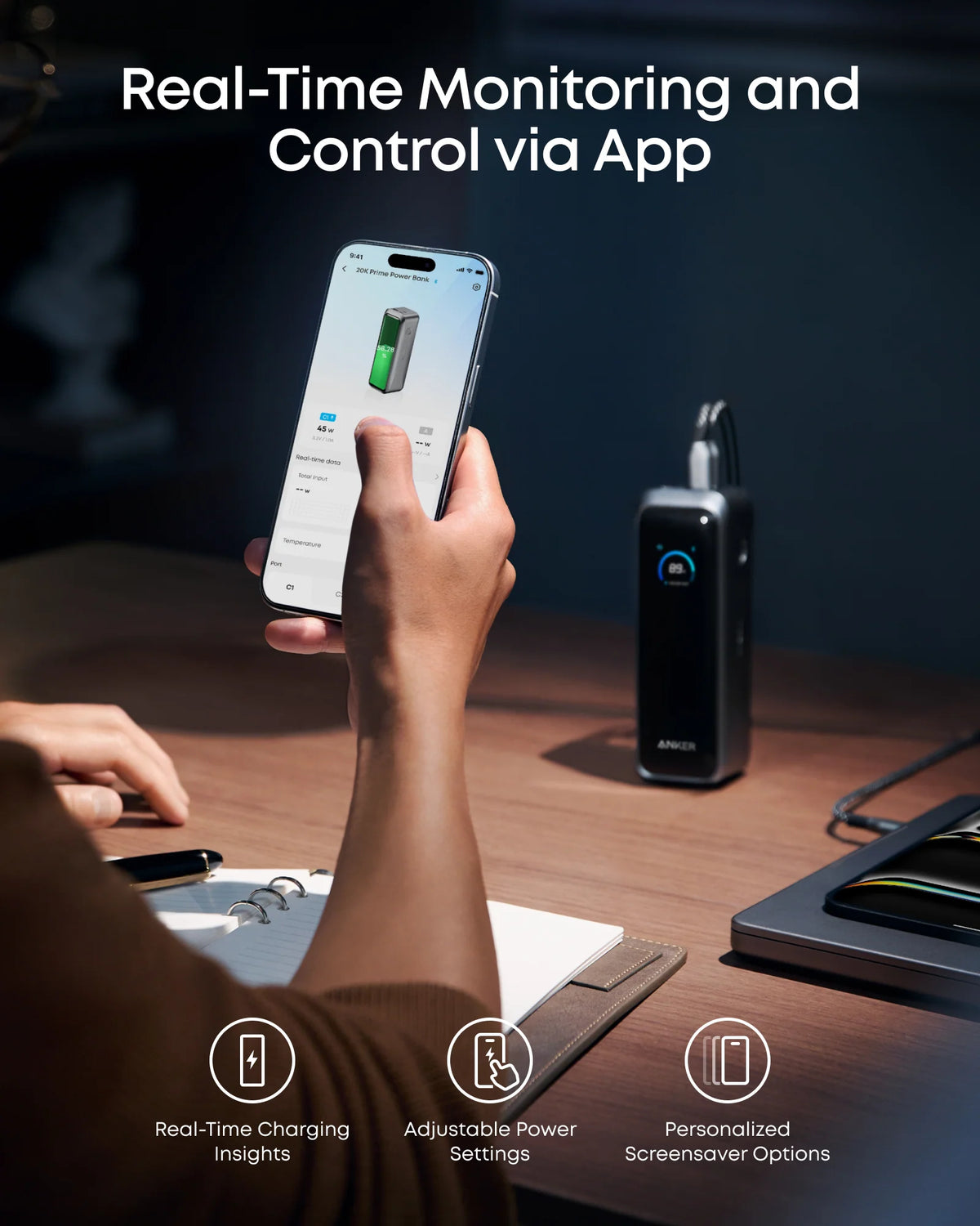 beta-anker-us Three-Port Rechargeable USB Power Bank