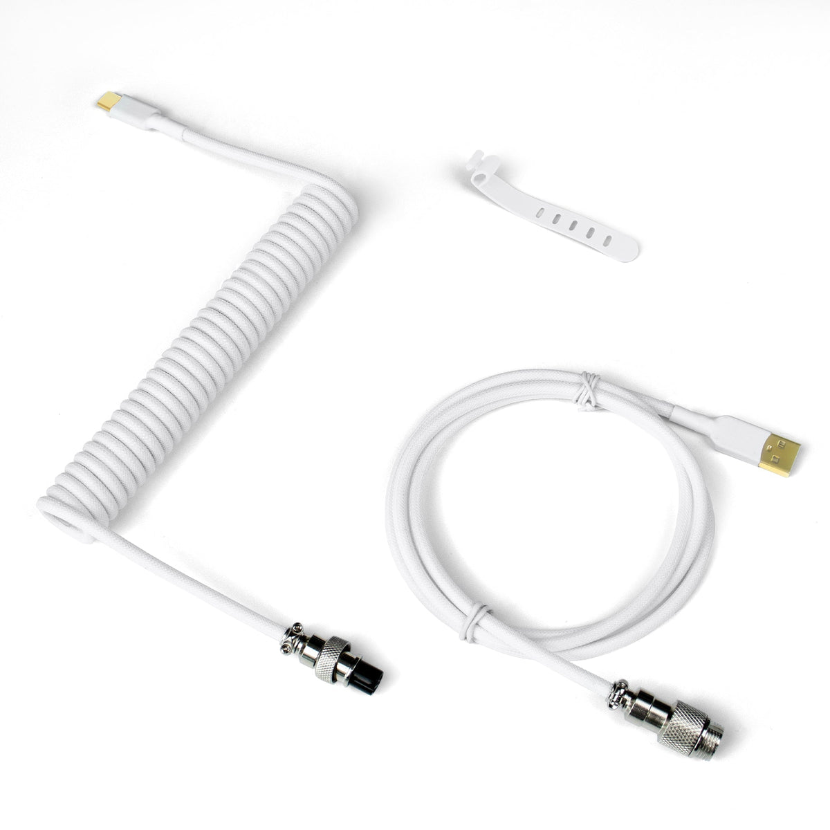 Womier Keyboard Braided Coiled USB-A to USB-C Cable