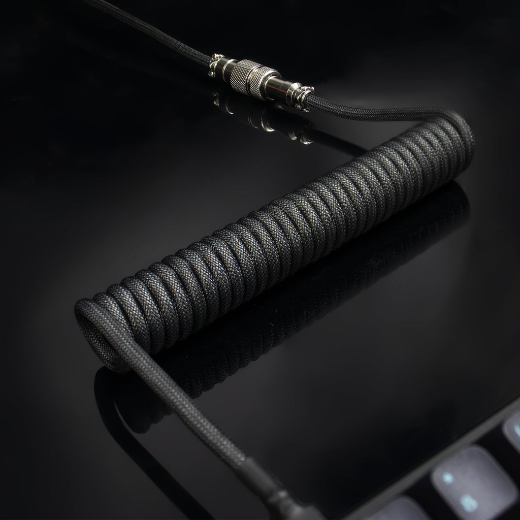 Womier Keyboard Braided Coiled USB-A to USB-C Cable