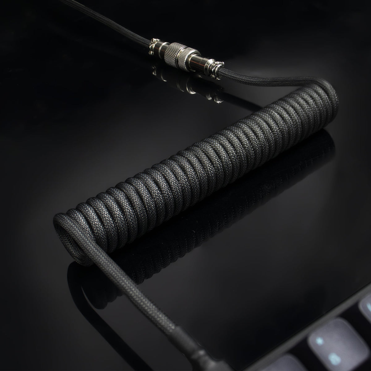 Womier Keyboard Braided Coiled USB-A to USB-C Cable