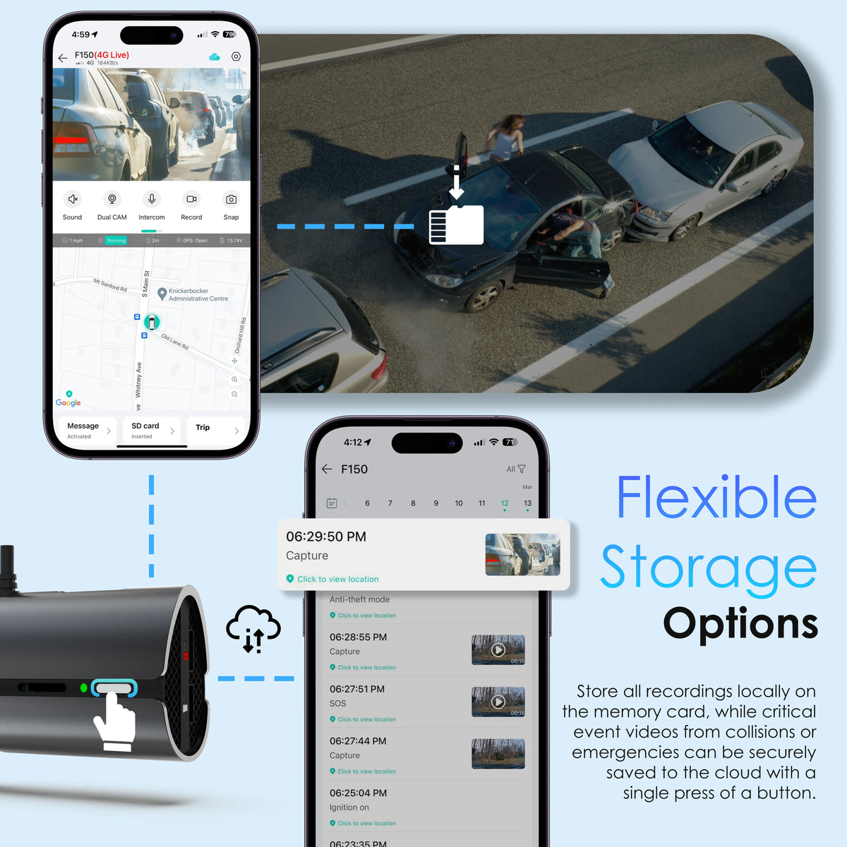 Rexing USA Dual Channel Dash Camera Kit
