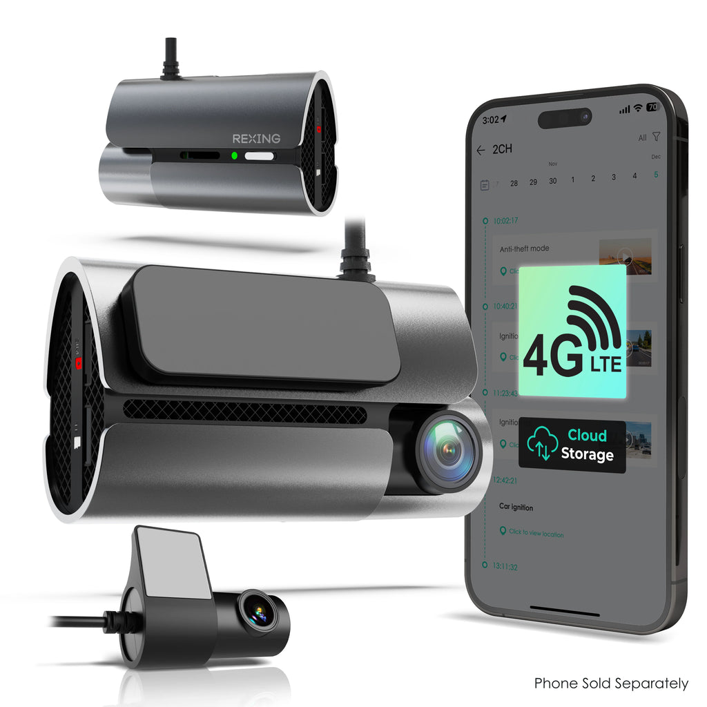 Rexing USA Dual Channel Dash Camera Kit
