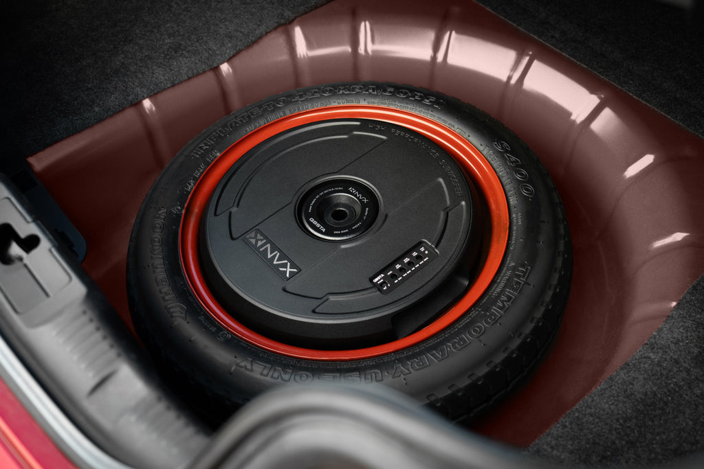 NVX 11-Inch Powered Spare-Tire Subwoofer
