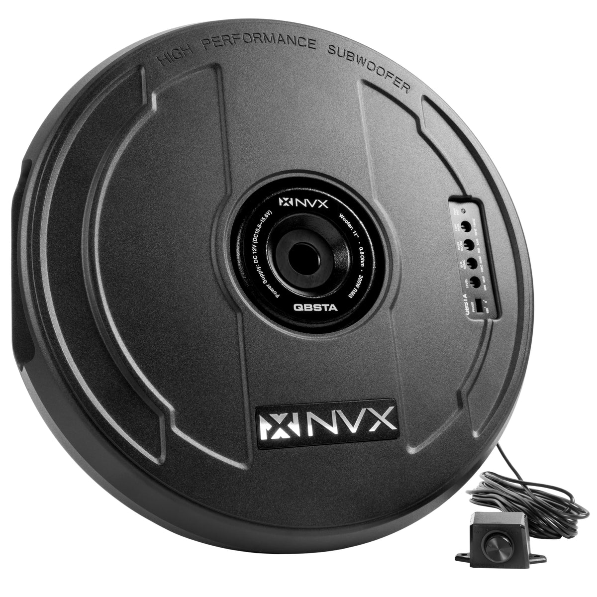 NVX 11-Inch Powered Spare-Tire Subwoofer
