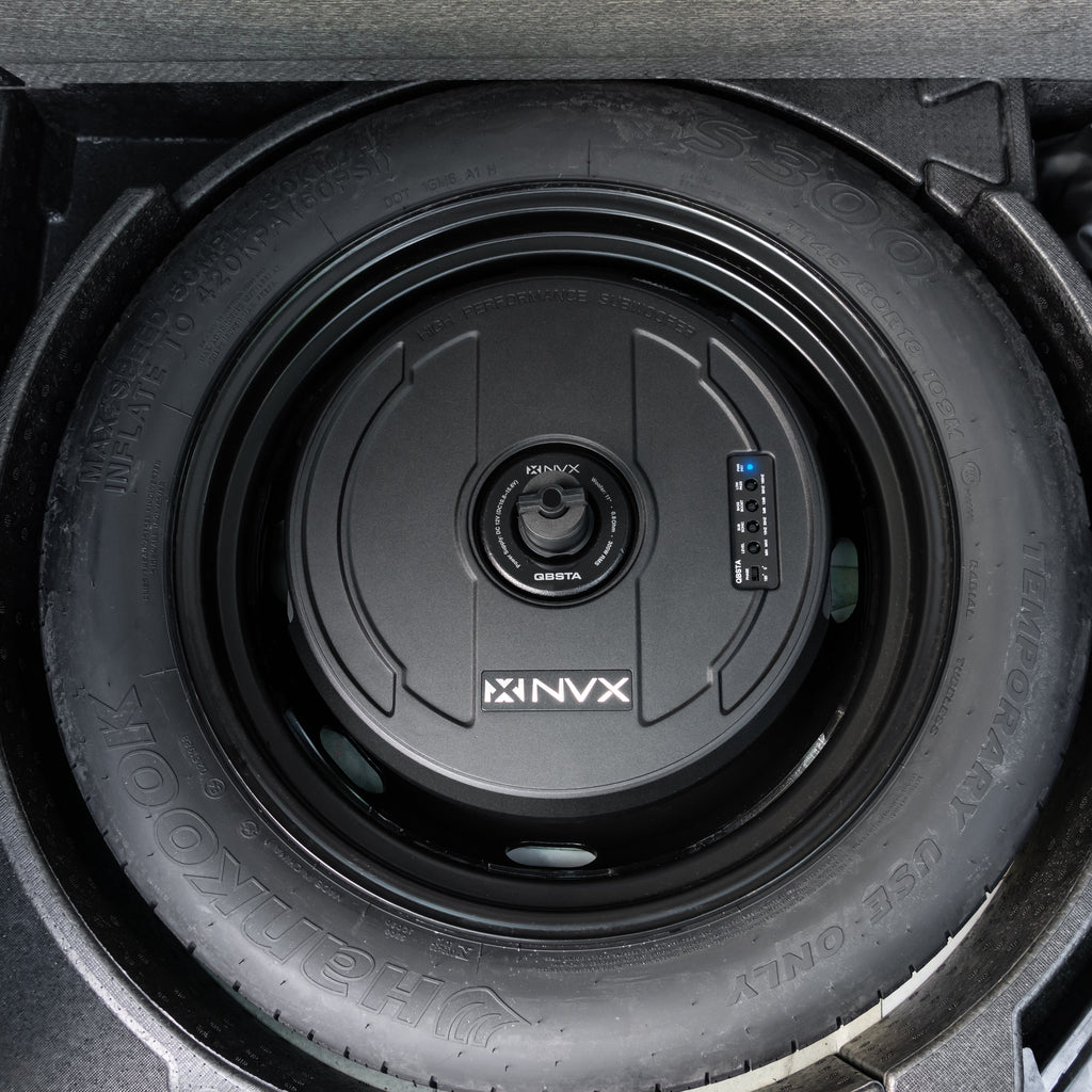NVX 11-Inch Powered Spare-Tire Subwoofer