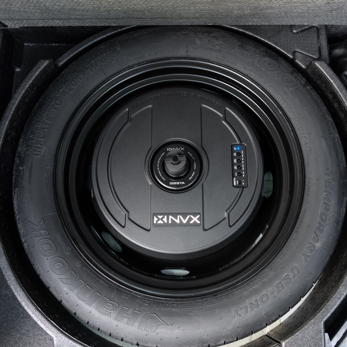 NVX 11-Inch Powered Spare-Tire Subwoofer