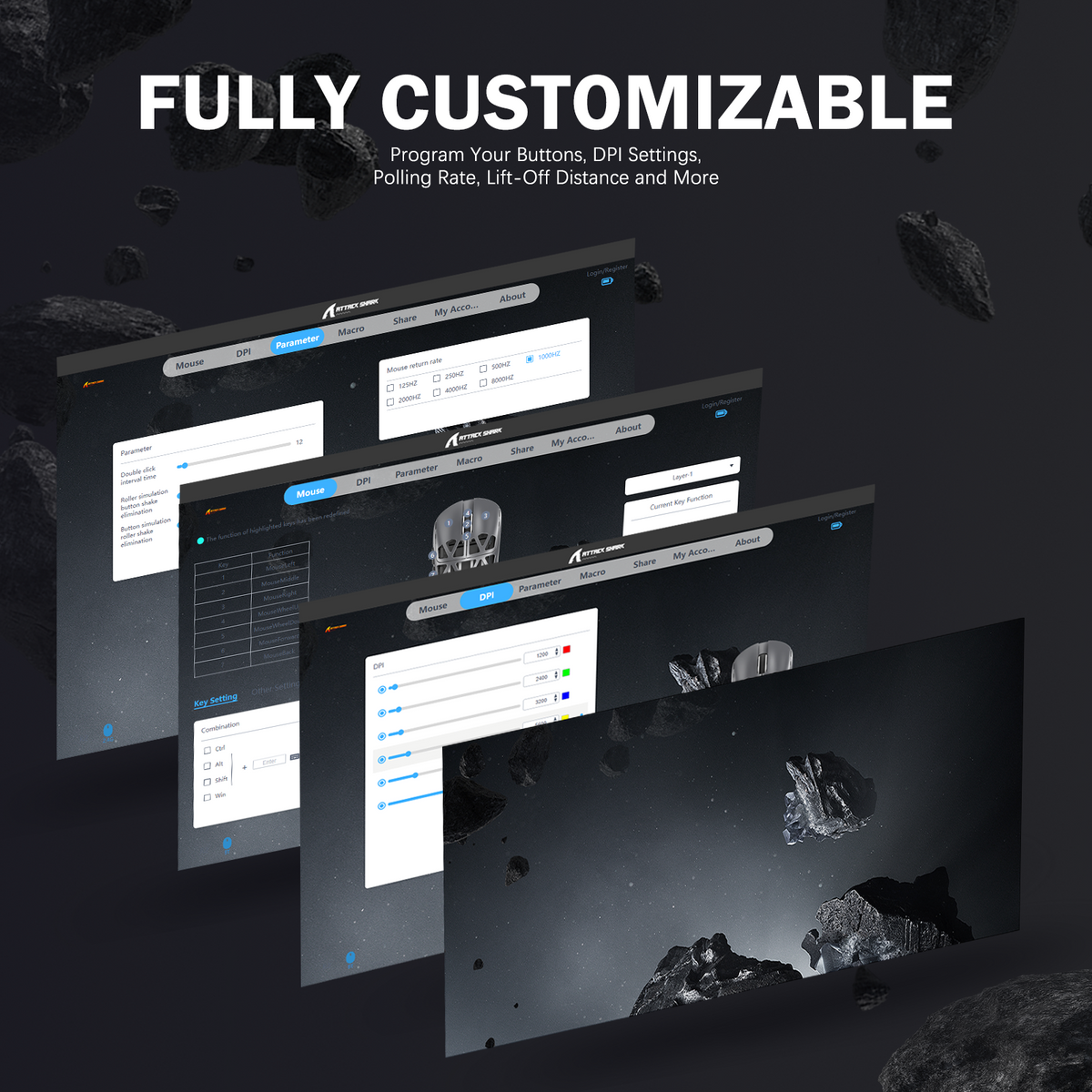 ATTACK SHARK Wireless Gaming Mouse