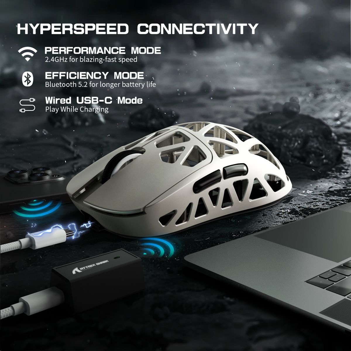 ATTACK SHARK Wireless Gaming Mouse