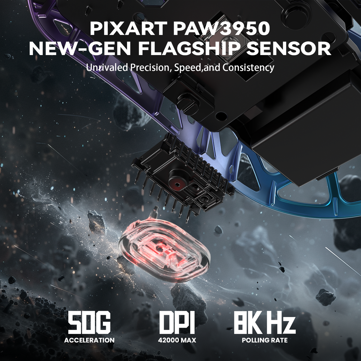 ATTACK SHARK Wireless Gaming Mouse