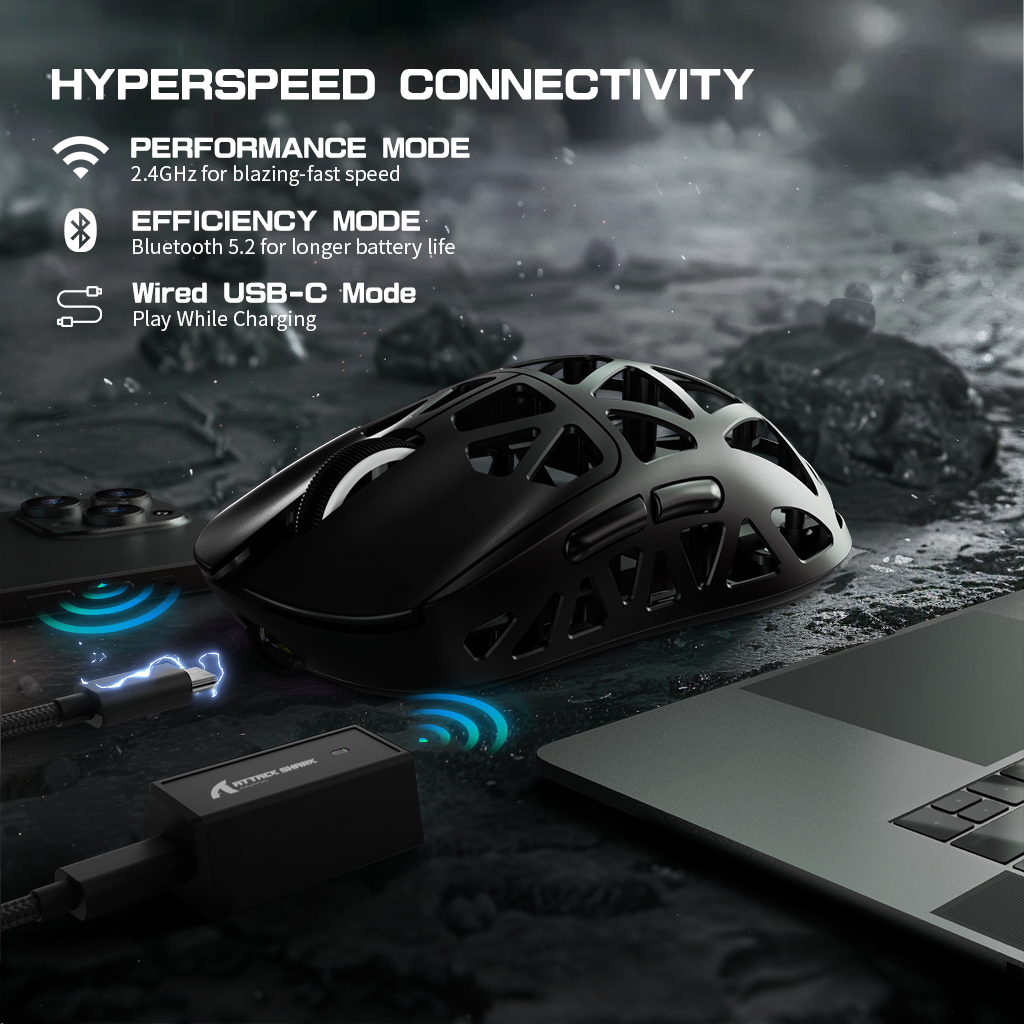 ATTACK SHARK Wireless Gaming Mouse