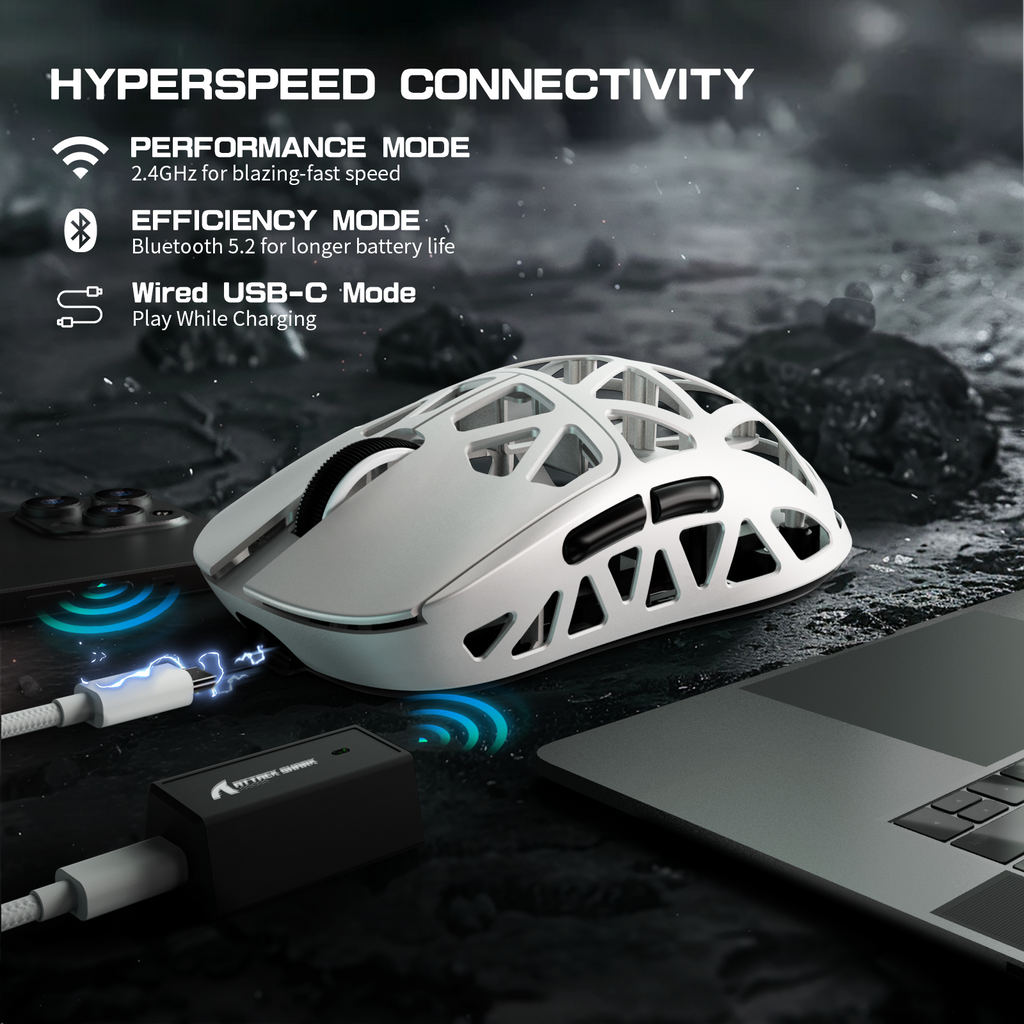 ATTACK SHARK Wireless Gaming Mouse