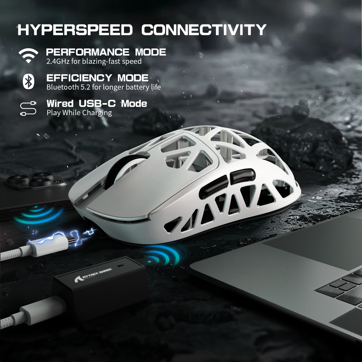 ATTACK SHARK Wireless Gaming Mouse