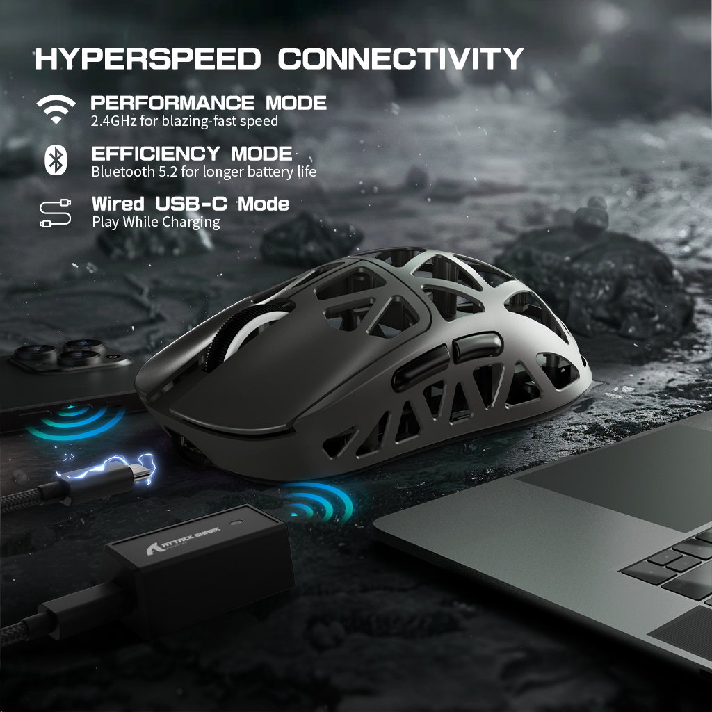ATTACK SHARK Wireless Gaming Mouse