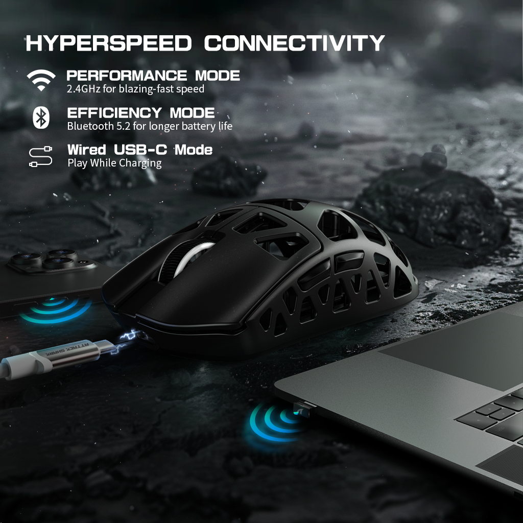 ATTACK SHARK Wireless Gaming Mouse