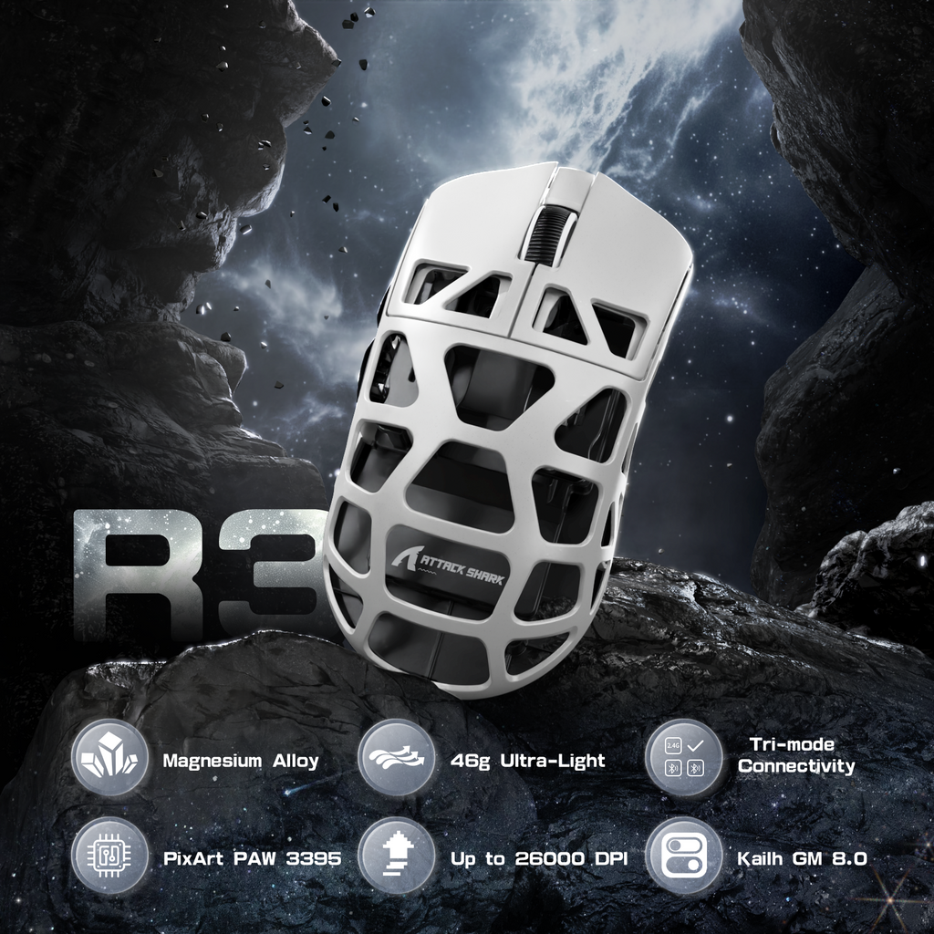 ATTACK SHARK Wireless Gaming Mouse