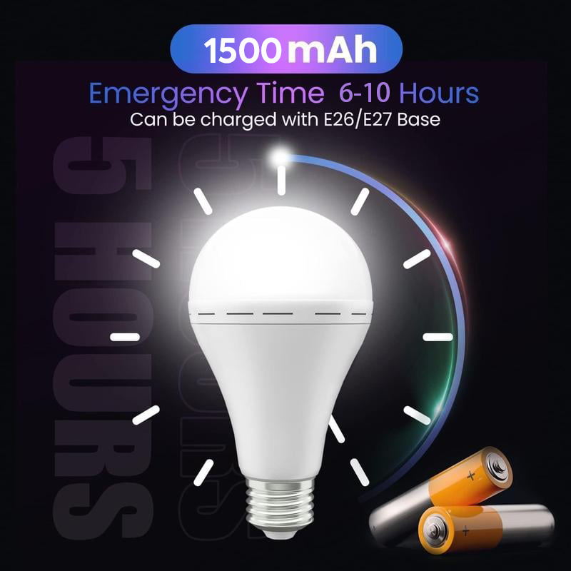 mysite Rechargeable Emergency LED Light Bulb