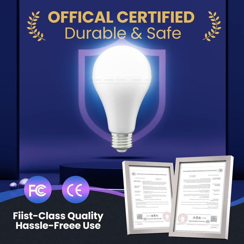mysite Rechargeable Emergency LED Light Bulb