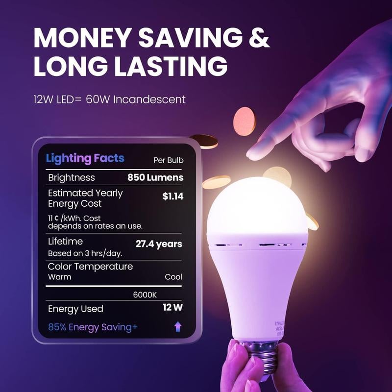 mysite Rechargeable Emergency LED Light Bulb