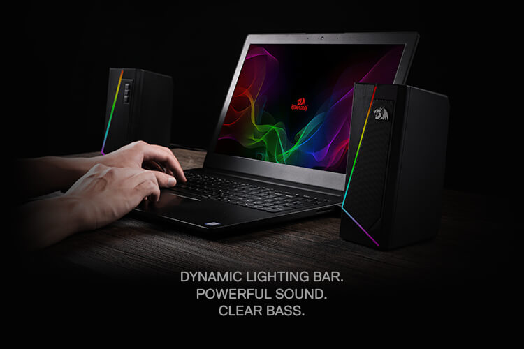 Redragon USB-Powered 2.0 Desktop Speakers