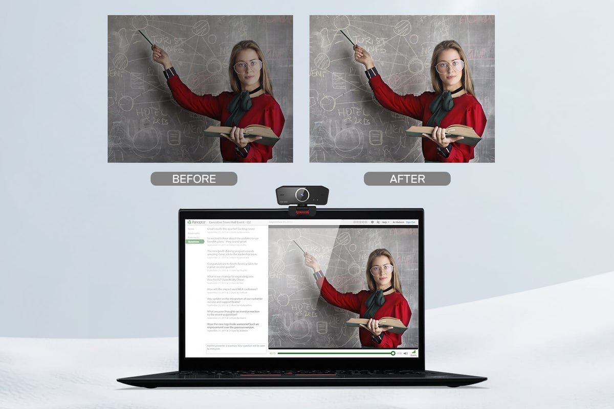 Redragon 1080p USB Fixed-Focus Webcam