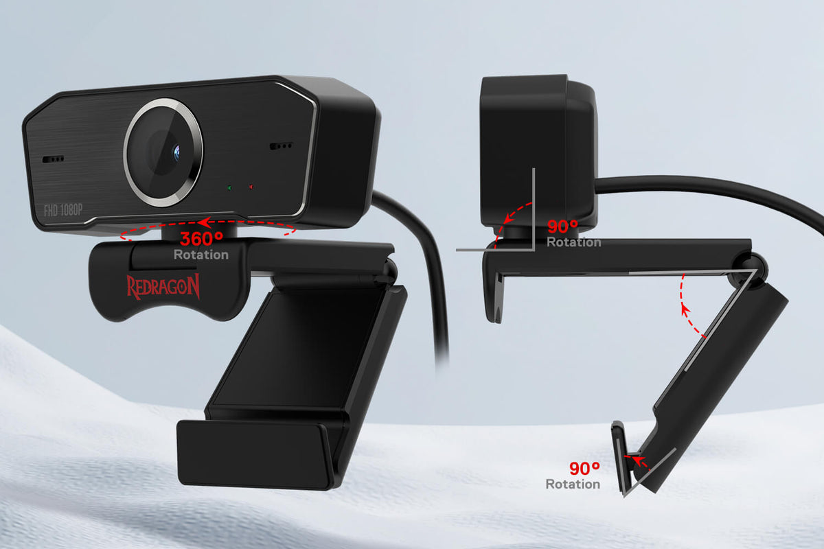 Redragon 1080p USB Fixed-Focus Webcam
