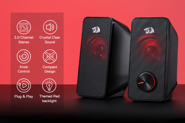 Redragon Wired Desktop Gaming Speakers