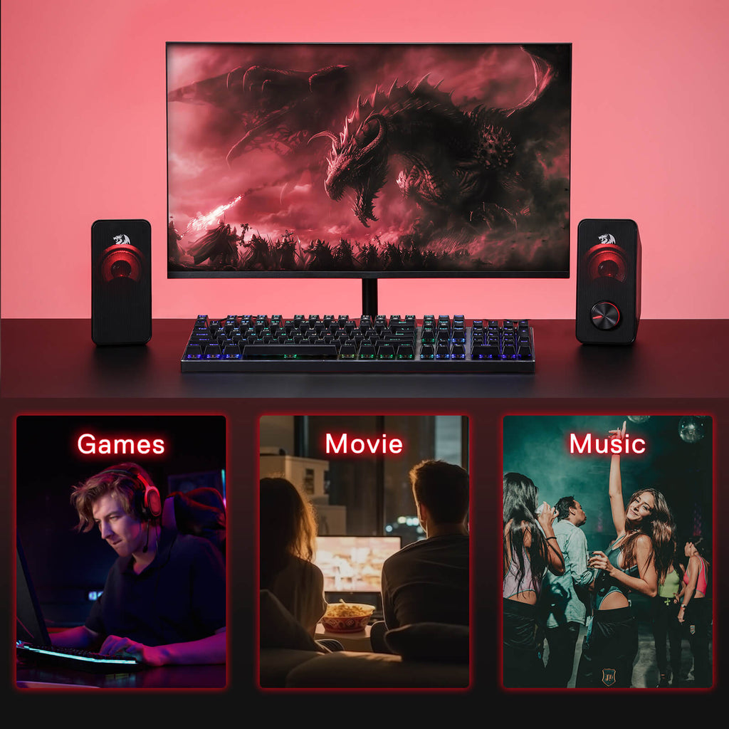Redragon Wired Desktop Gaming Speakers