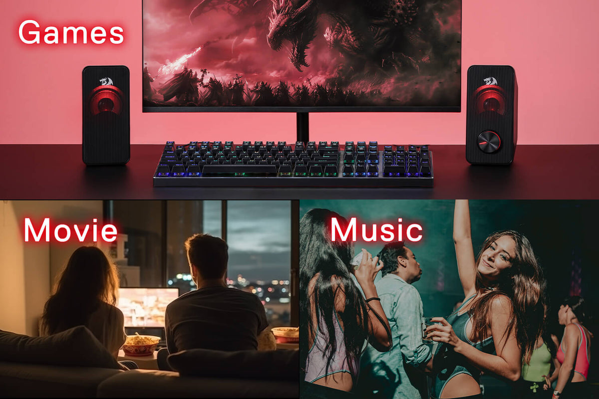 Redragon Wired Desktop Gaming Speakers