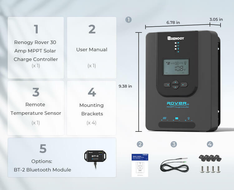 Renogy 30A MPPT Solar Charge Controller
