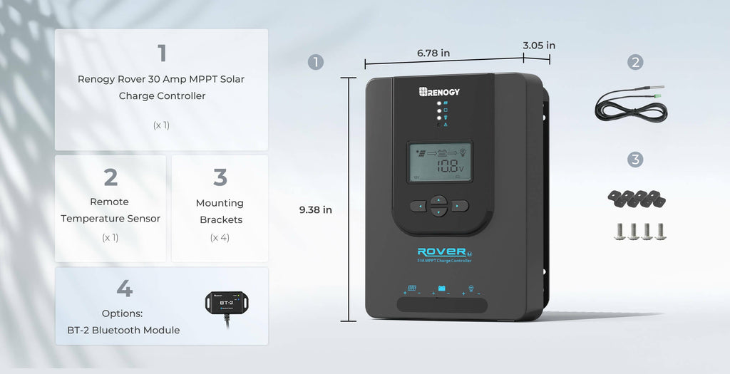 Renogy 30A MPPT Solar Charge Controller