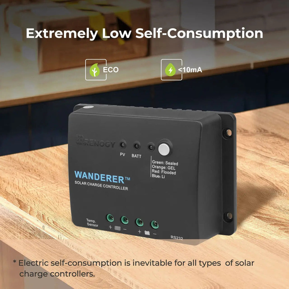 Renogy 30A 12V PWM Solar Charge Controller