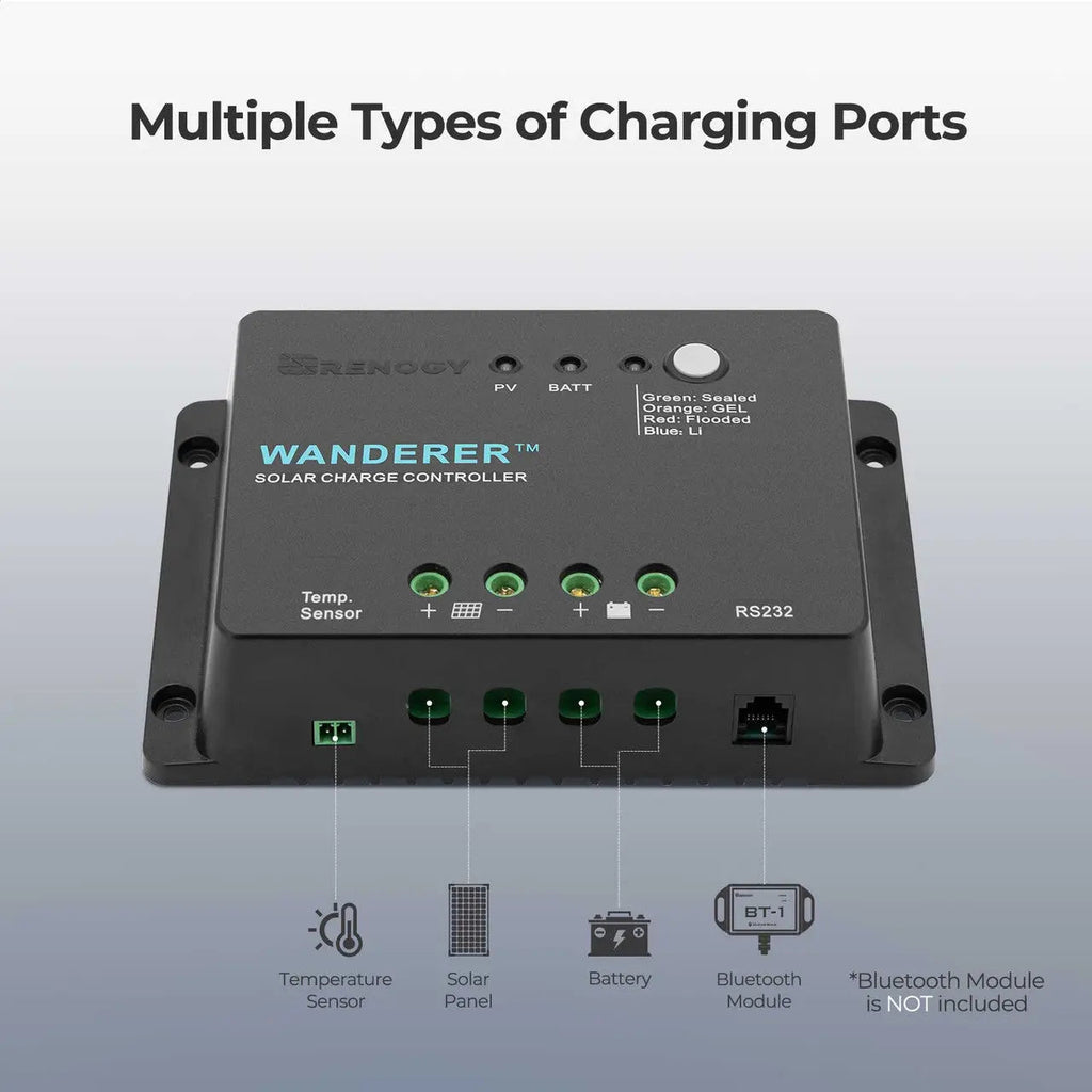 Renogy 30A 12V PWM Solar Charge Controller