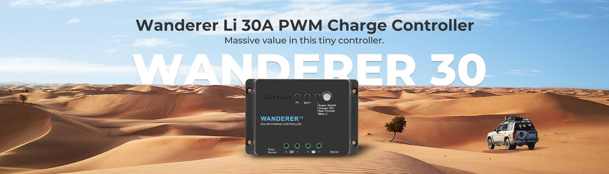 Renogy 30A 12V PWM Solar Charge Controller