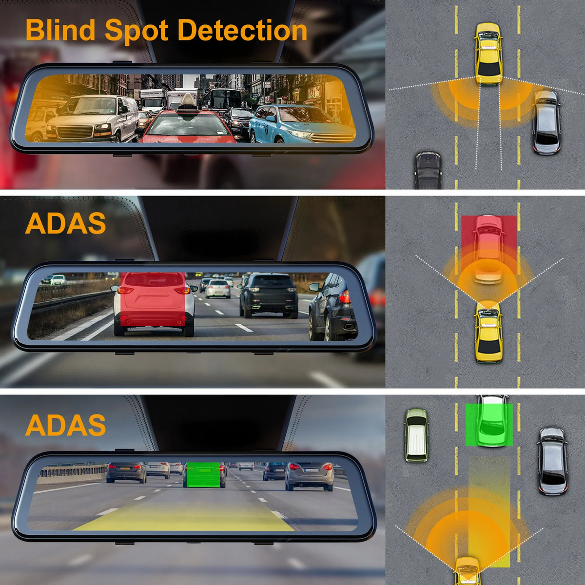 Rexing USA Mirror Dash Camera Kit